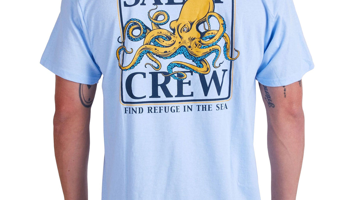 Salty Crew Ink Slinger SS Tee with octopus graphic