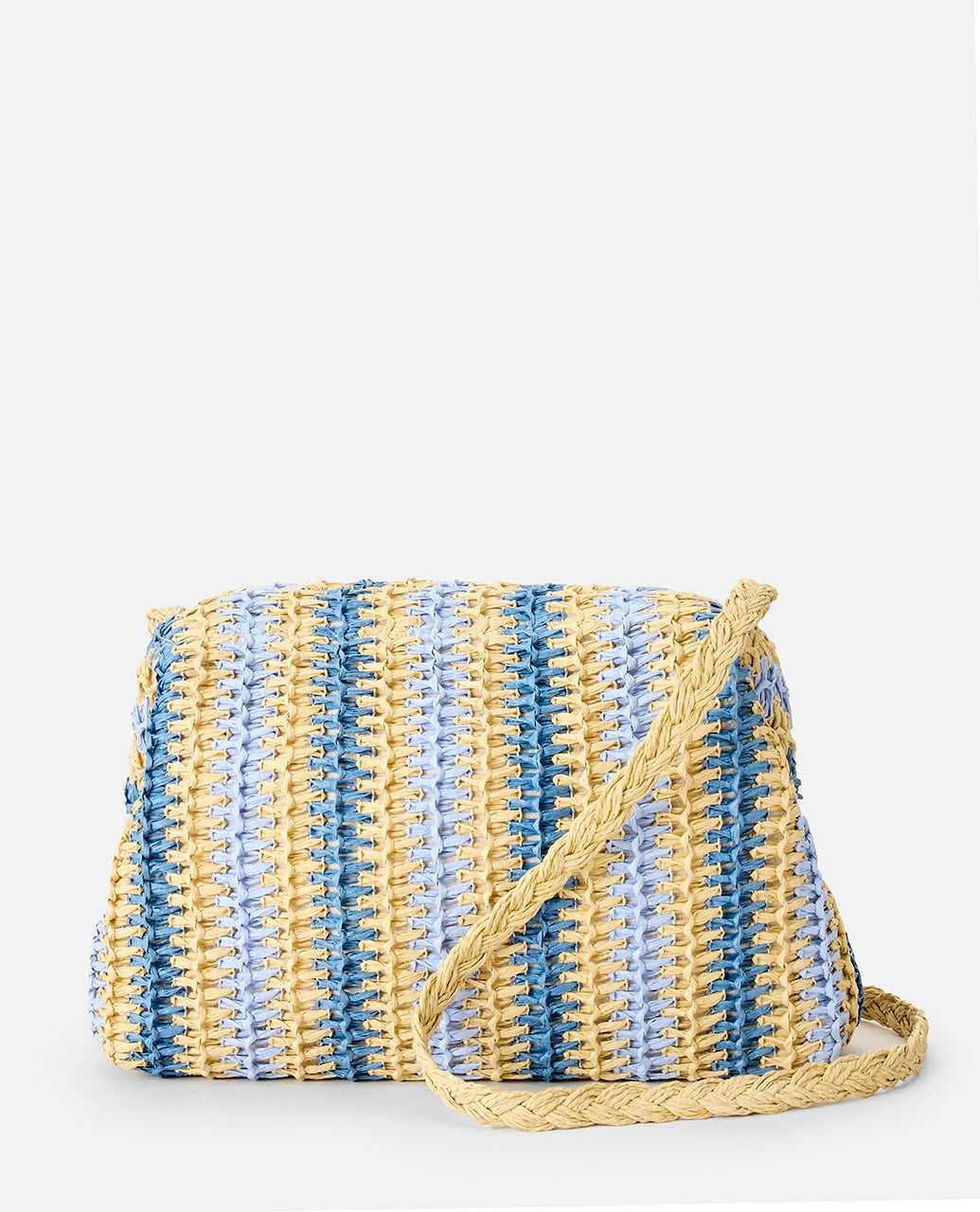 RIP CURL CROCHET FRAMED CLUTCH 2400 - Blue/Natural 1SZ