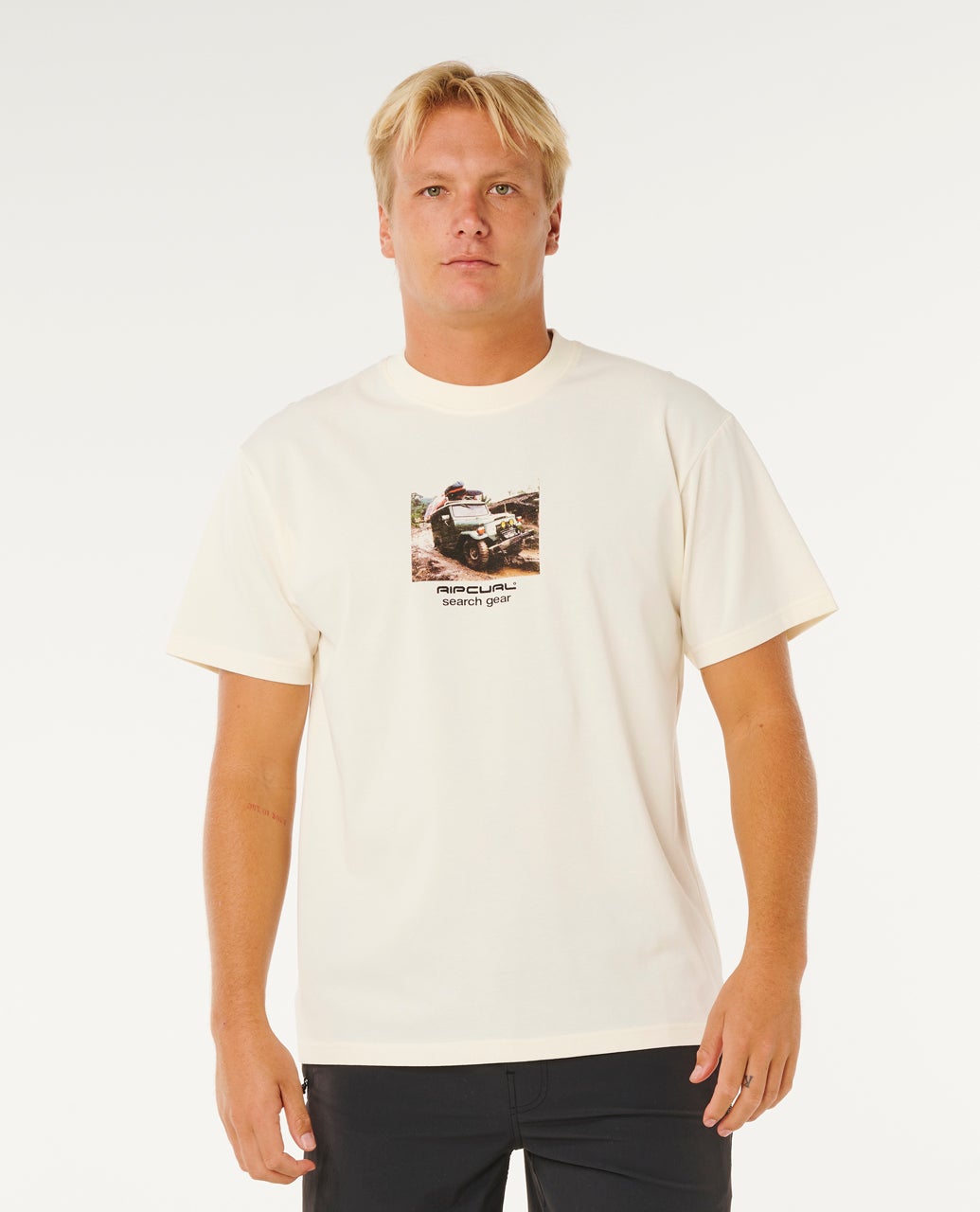RIP CURL SEARCH RIG TEE 3021 - Bone XL