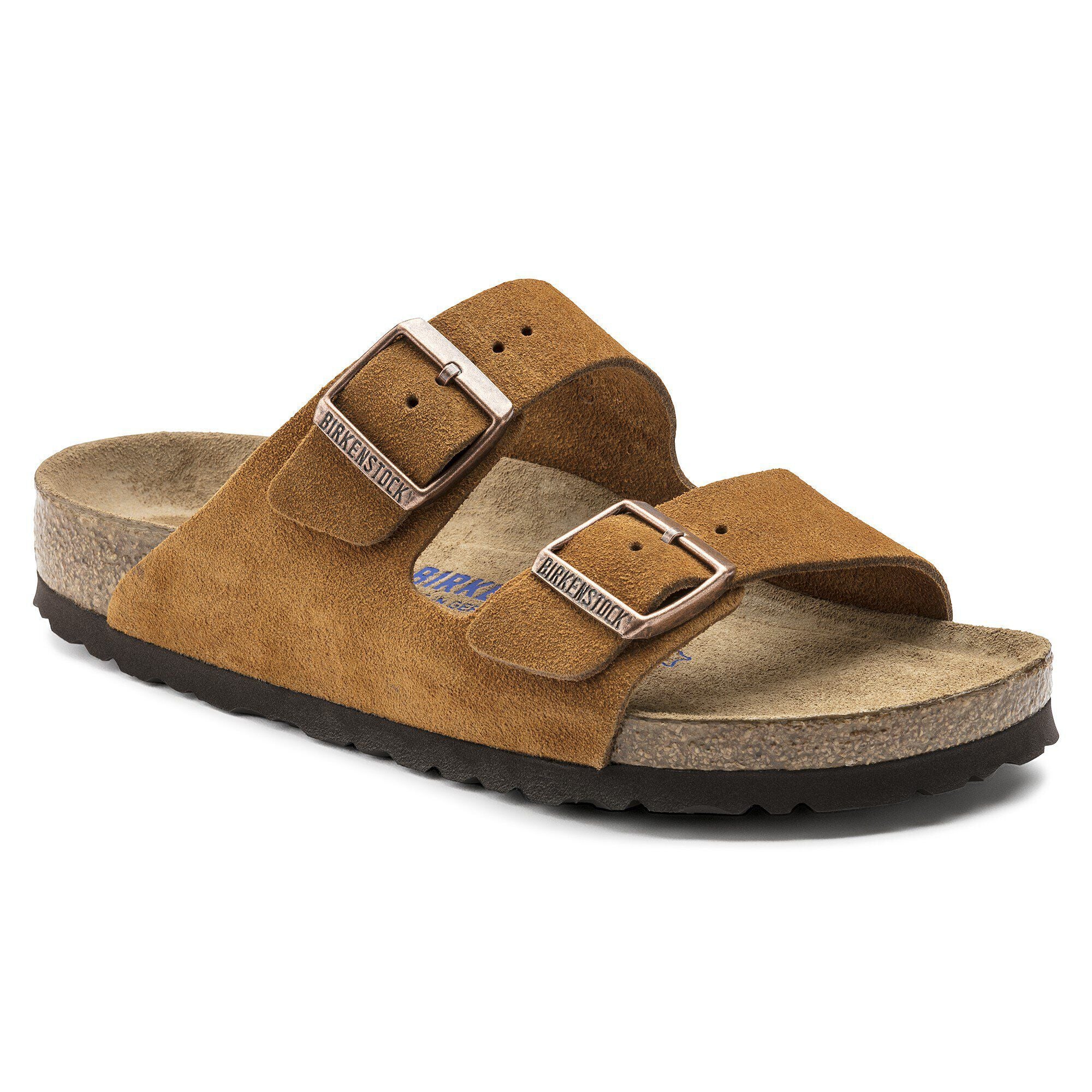 Birkenstock Arizona Soft Footbed Womens Sandal Suede-Mink 6