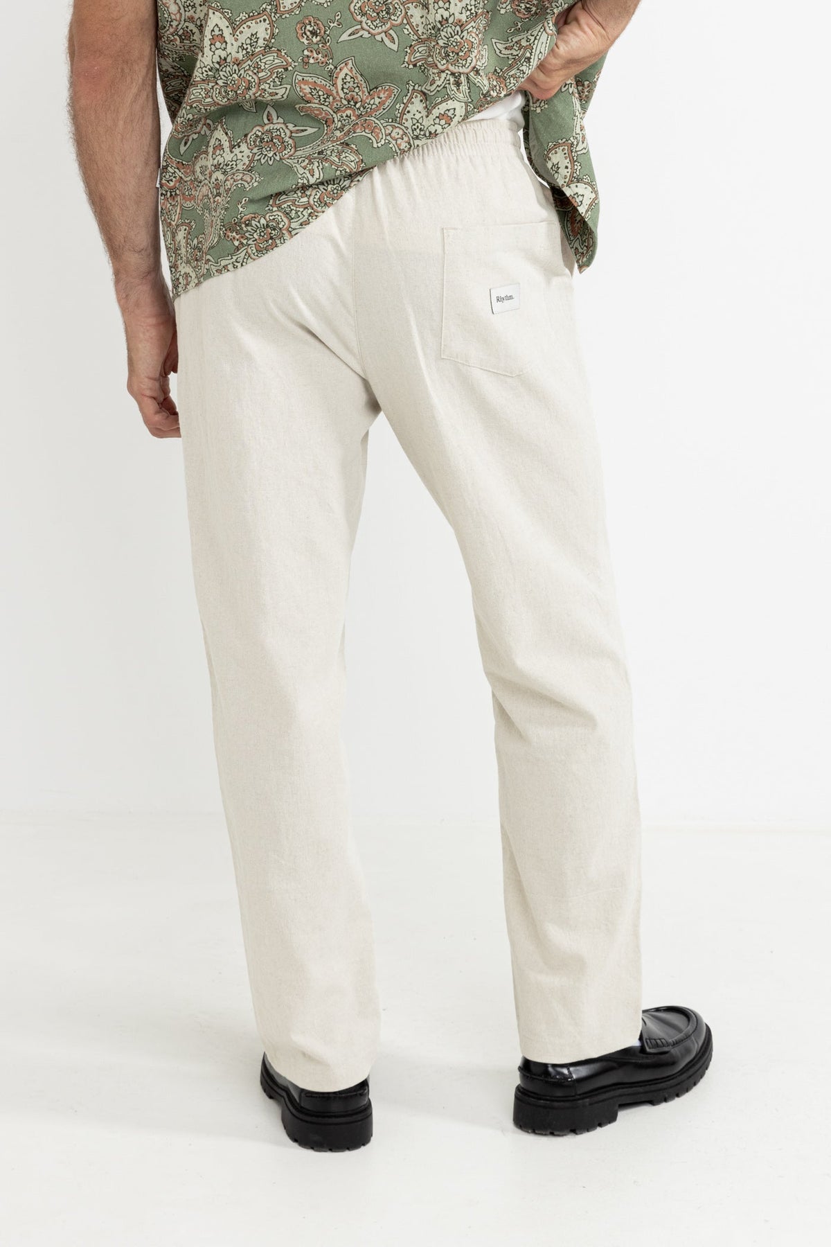 Rhythm Linen Jam Pant Bone 32