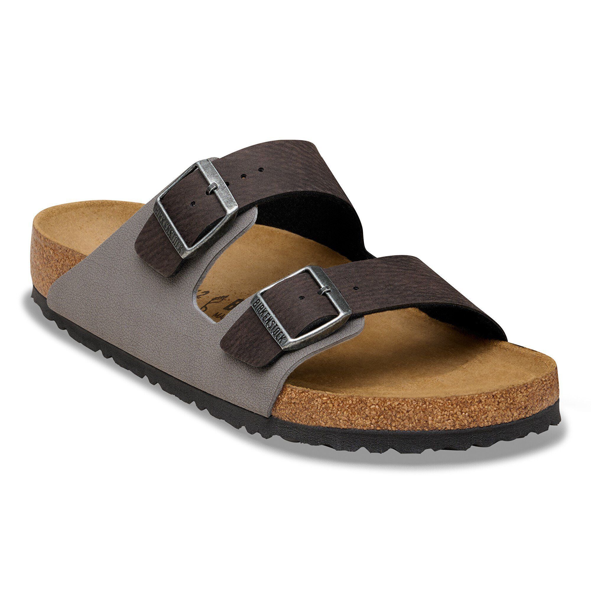 Birkenstock Arizona Mens Sandal Desert Birkibuc-Birkibuc-Black-Dark Gray 10