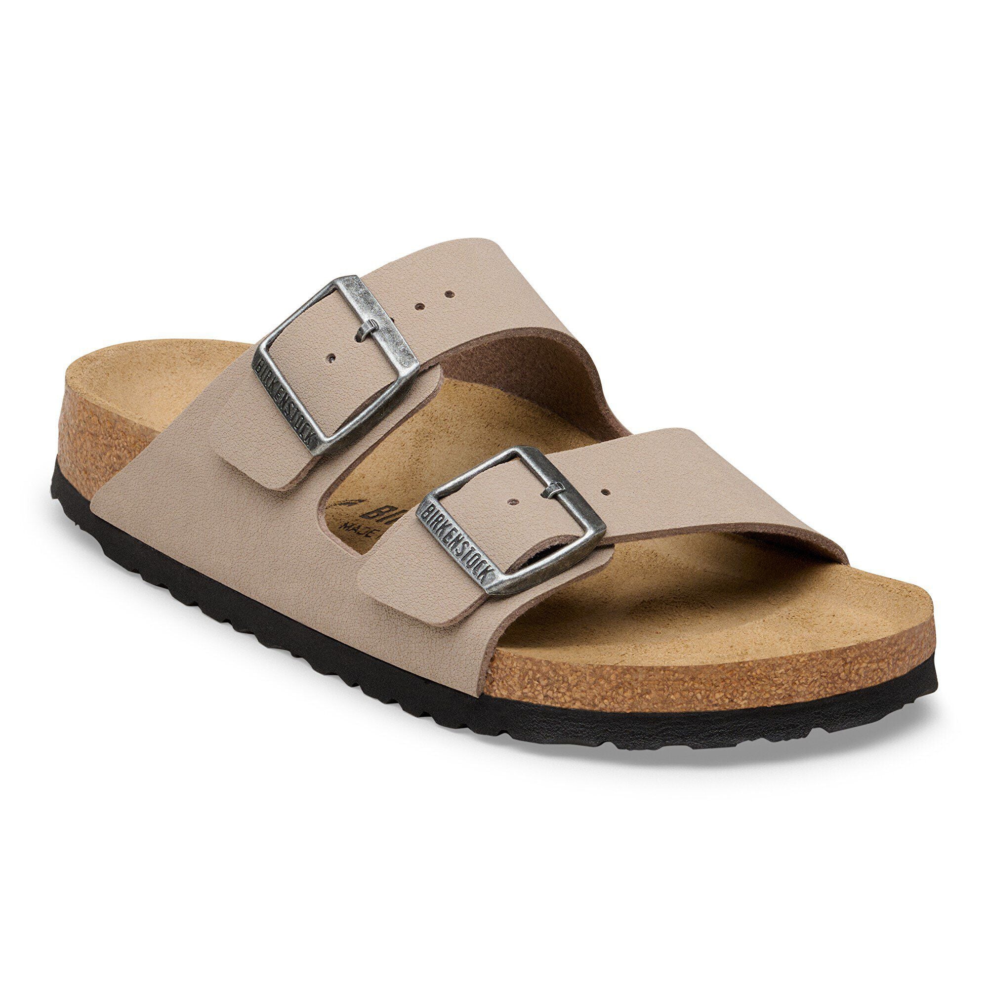 Birkenstock Arizona Mens Sandal Birkibuc-Grey Taupe 12
