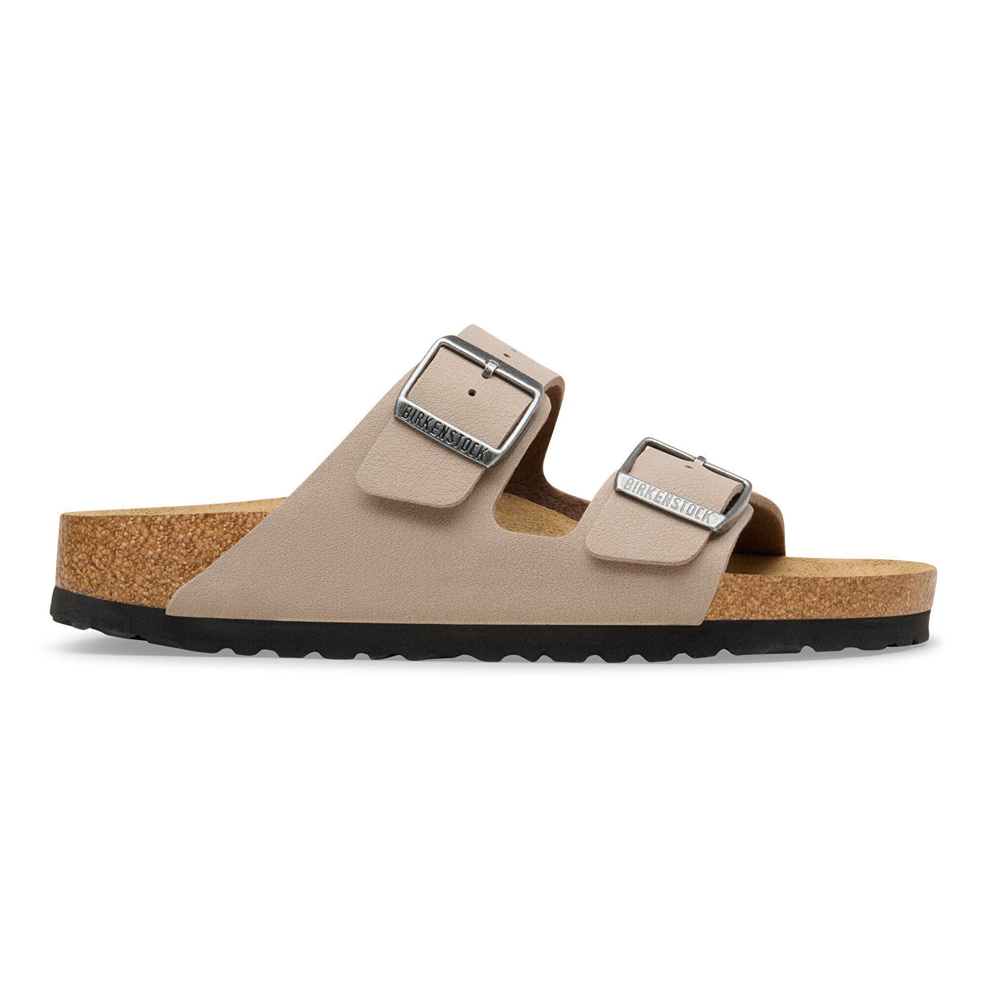 Birkenstock Arizona Mens Sandal Birkibuc-Grey Taupe 8