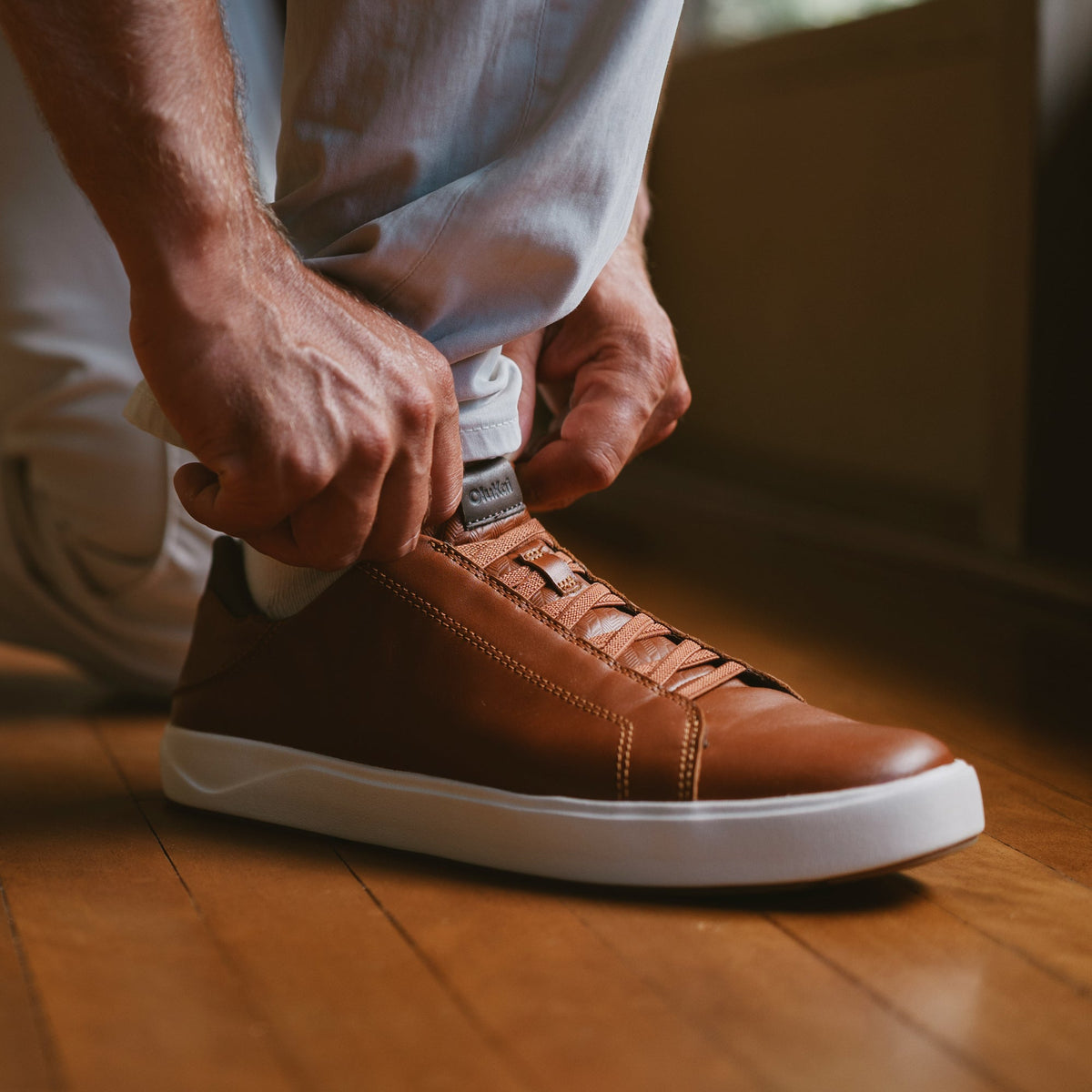 Olukai Lae ahi Li Ili Mens Shoe FX48-Fox-Dark Java 12