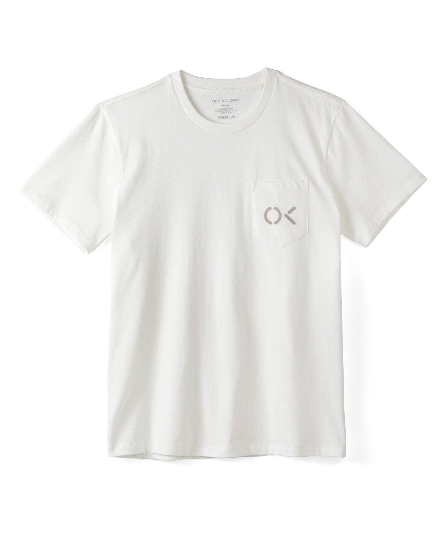 OuterKnown Stencil Pocket SS Tee SLT-Salt XL
