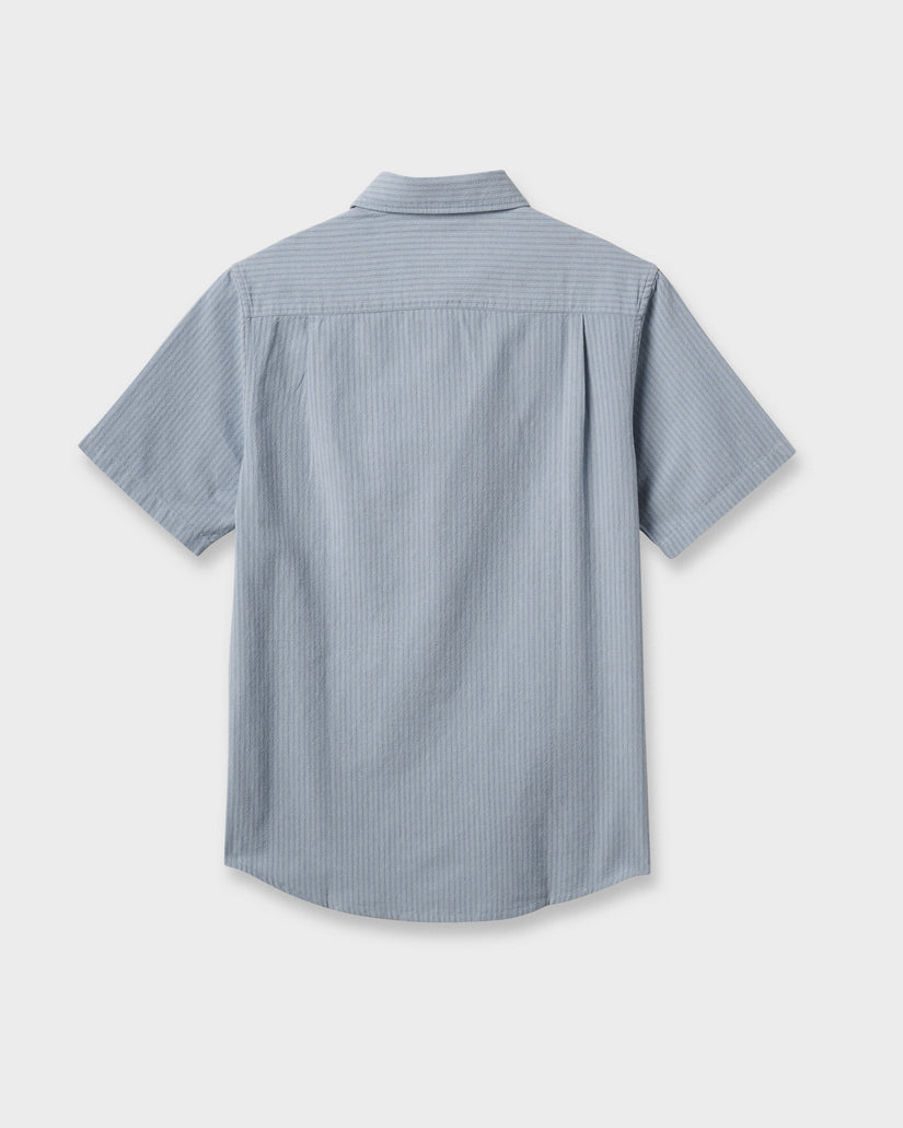 Quiksilver Oxford Stripe Classic SS BHL0-ASHLEY BLUE M