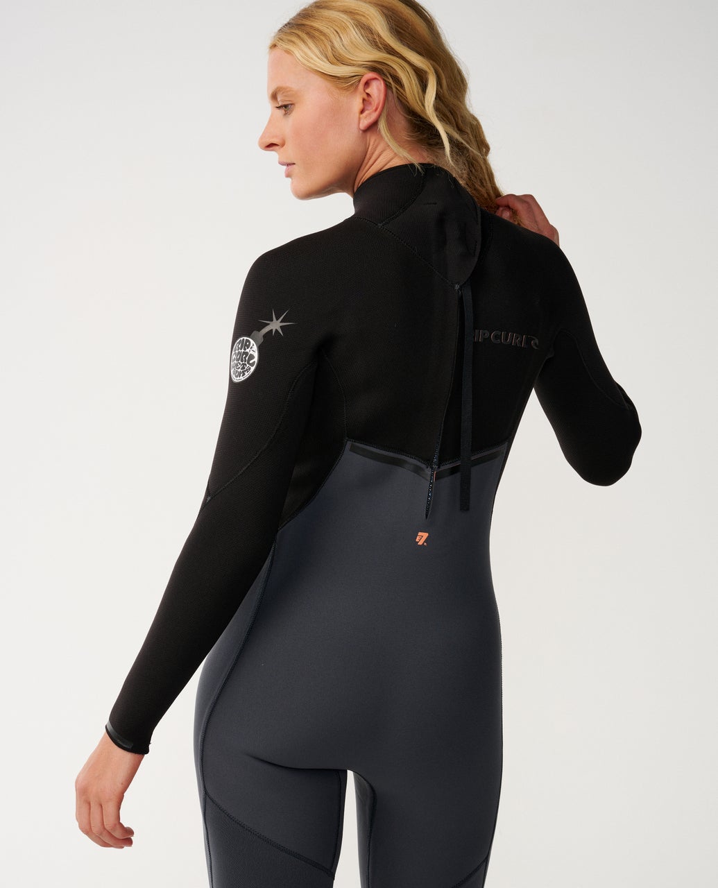 Rip Curl E-Bomb 3/2 GB Back Zip Fullsuit Wetsuit 8059-Charcoal 12
