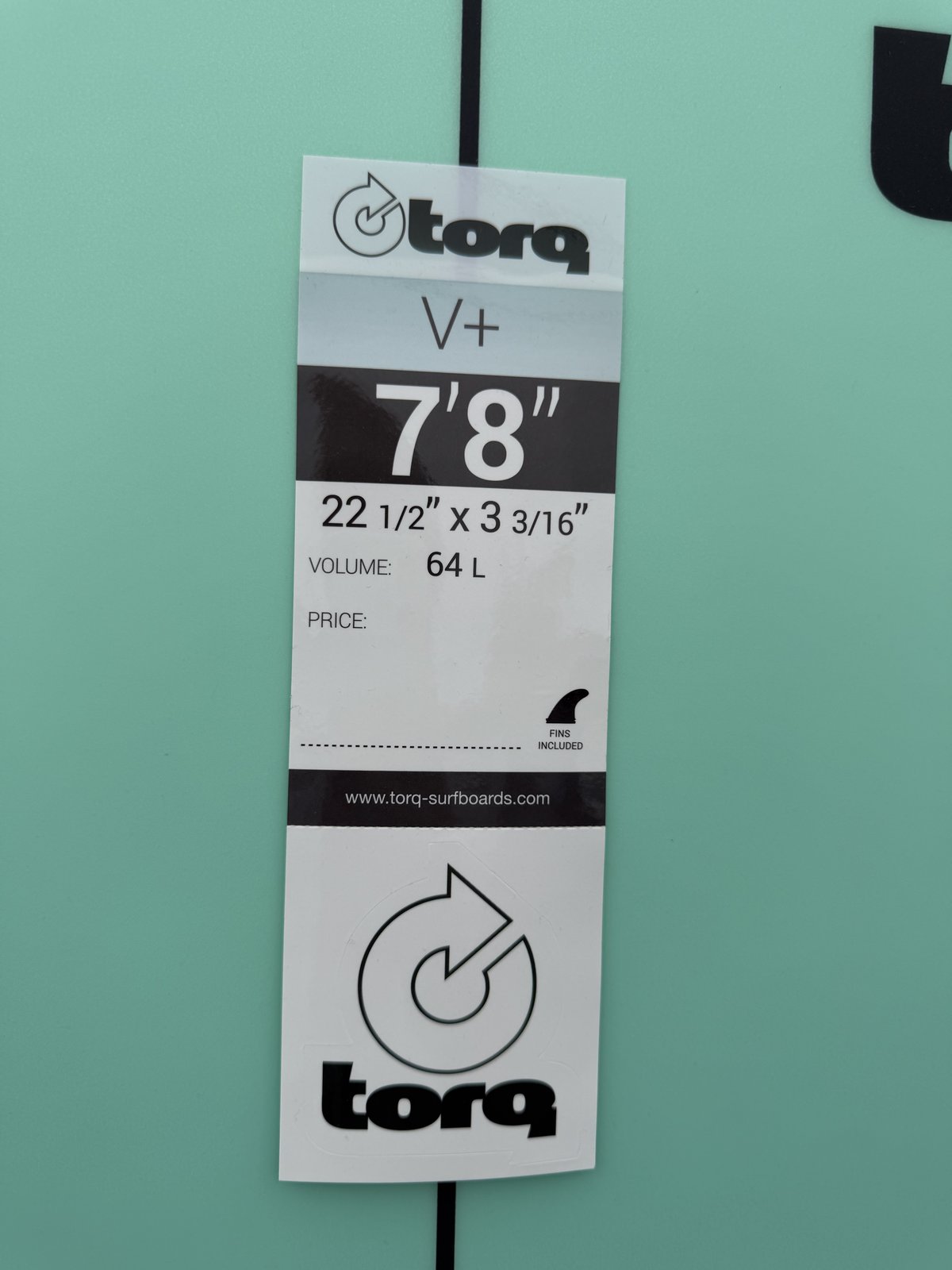 Torq Surfboards V+ SeagreenFade 7ft8in