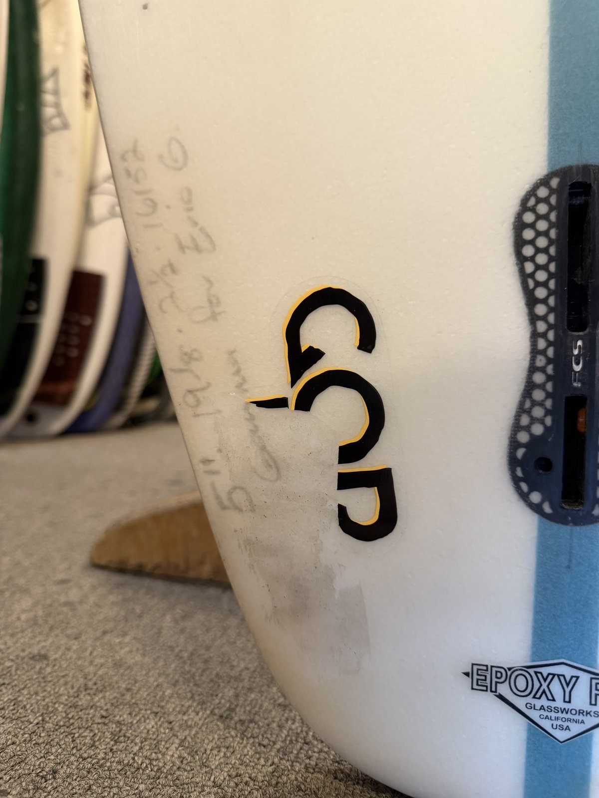 Slater Designs Eric Geiselman Used Gamma 5'11 x 19 1/8 x 2 1/2 FCS 2