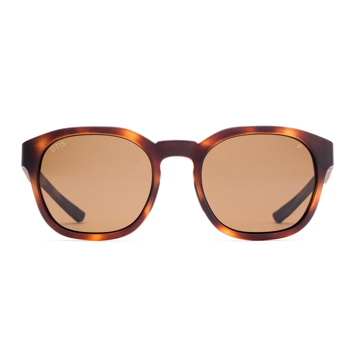 Otis Offset Sport Polarized Sunglasses MatteAmberwoodTort Brown