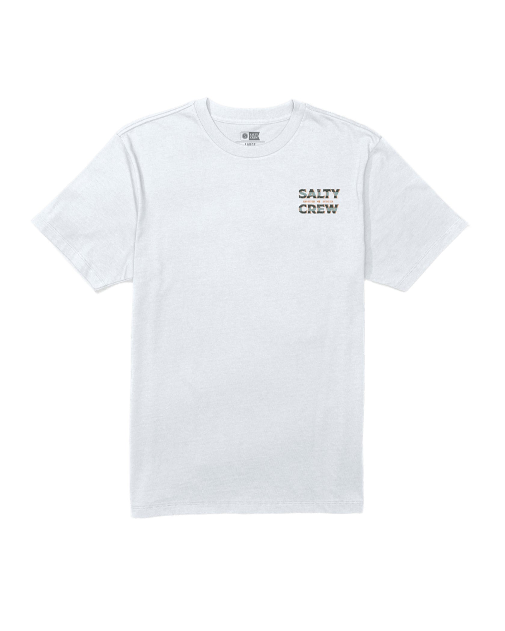 SALTY CREW OFFSET SS TEE White L