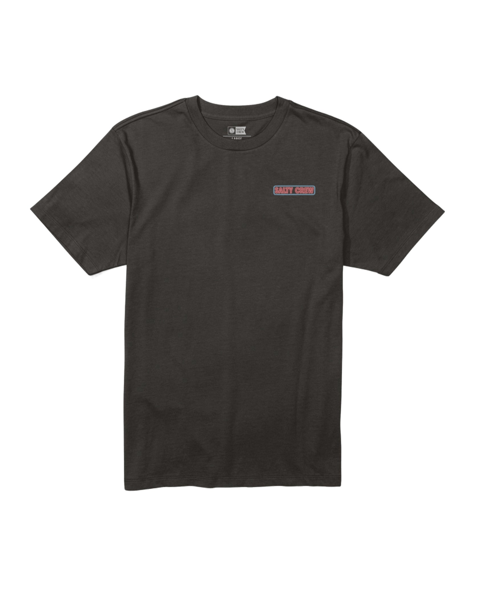 SALTY CREW NEON SIGN SS TEE BLACK L