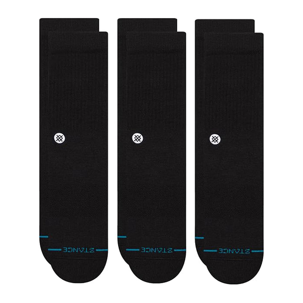 Stance Icon Mens Sock 3 Pack Black M