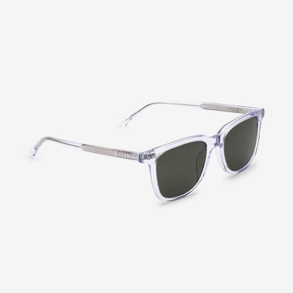 Electric Birch Polarized Sunglasses Crystal Gray Square