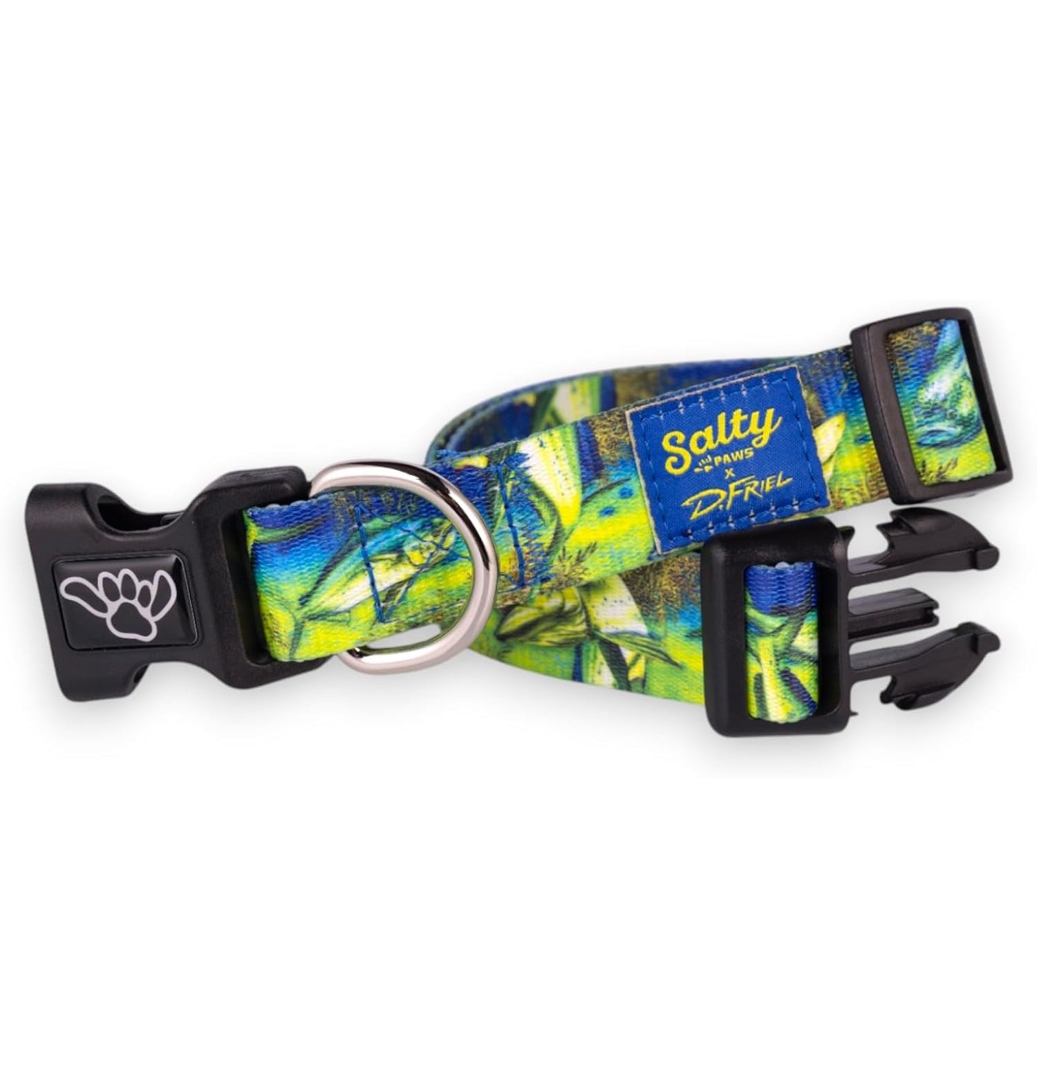 Salty Paws Surfing Dog Collar | Designs for Beach Dogs, Floral, Fishing, Surfing, Hawaiian, MahiPrint S