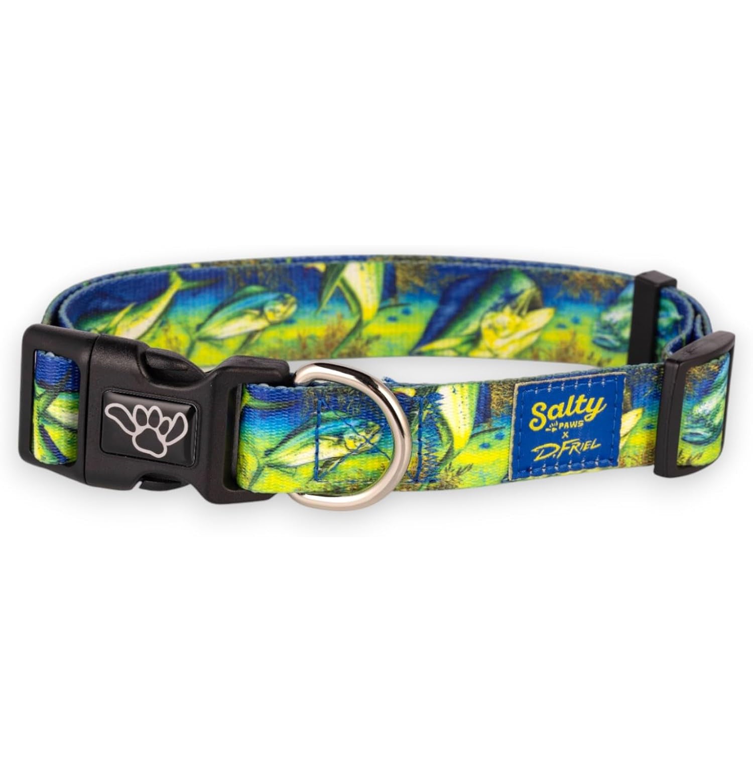 Salty Paws Surfing Dog Collar | Designs for Beach Dogs, Floral, Fishing, Surfing, Hawaiian, MahiPrint S