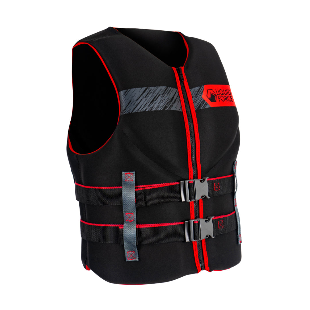 Liquid Force Hinge Classic USCGA 2023 Mens Life Jacket Black-Red XXXL