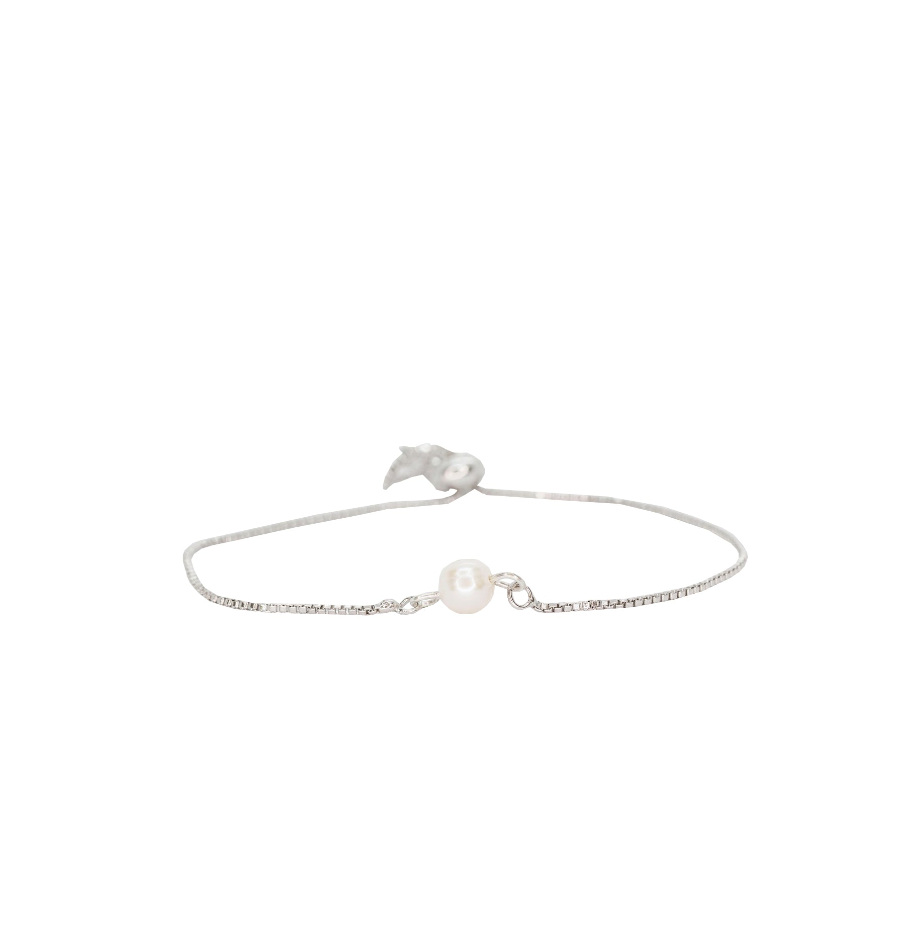Salty Cali Fresh Water Pearl Bolo Silver