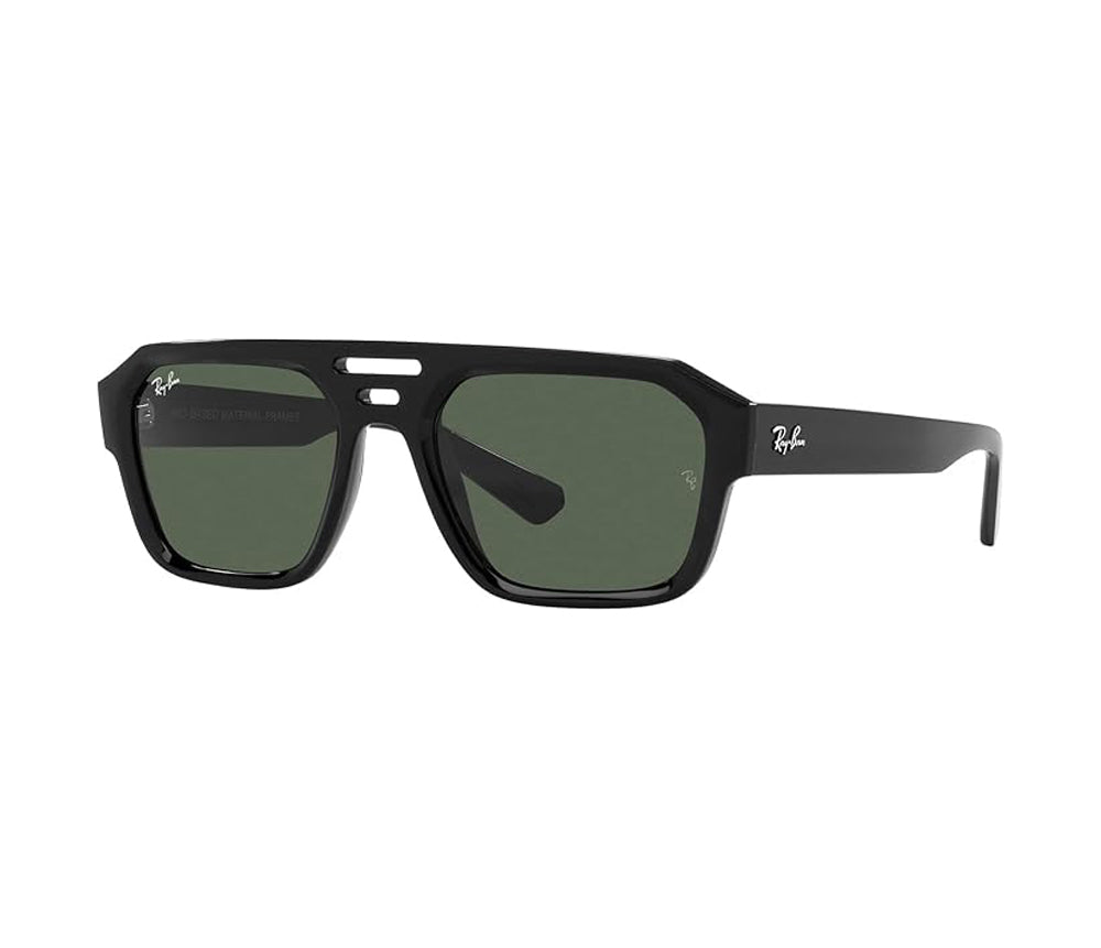 Ray-Ban Corrigan Sunglasses Black DkGreen