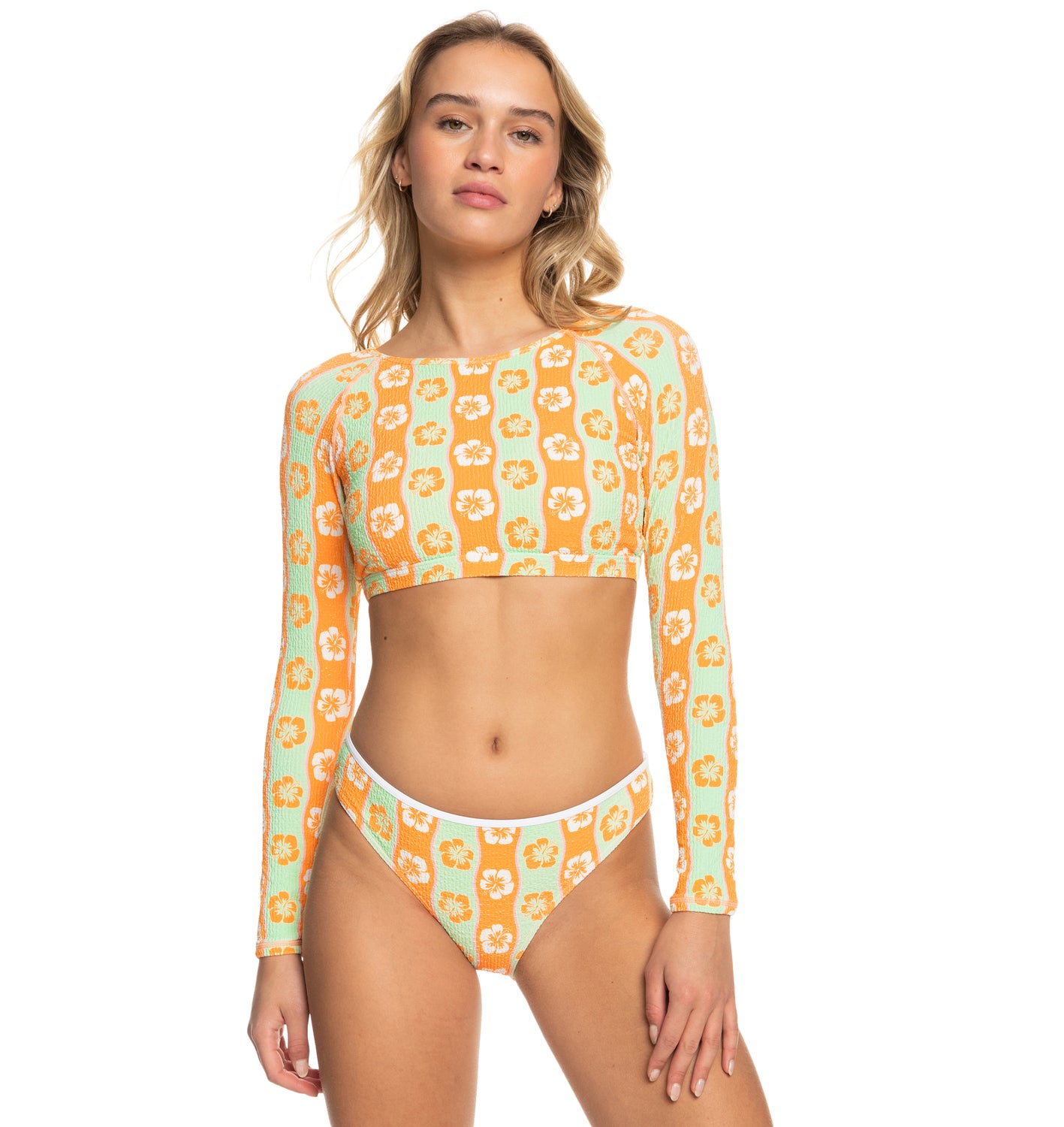 Roxy Wavy Babe LS Crop Lycra GBG6 XL