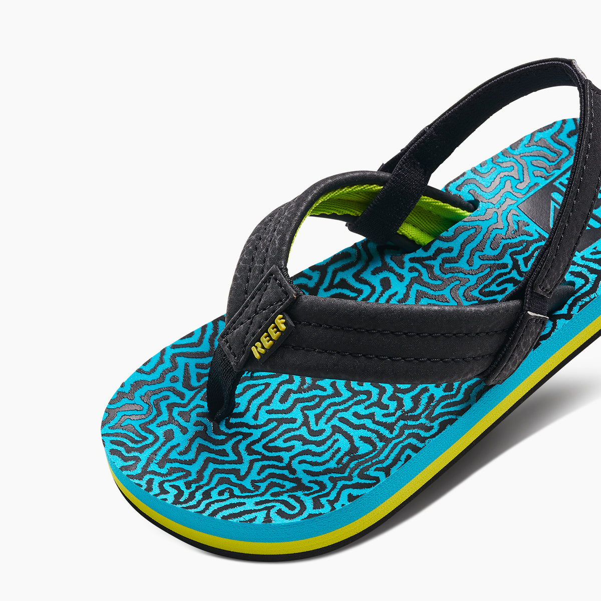 Reef Little Ahi Boys Sandal Blue Coral 5 C