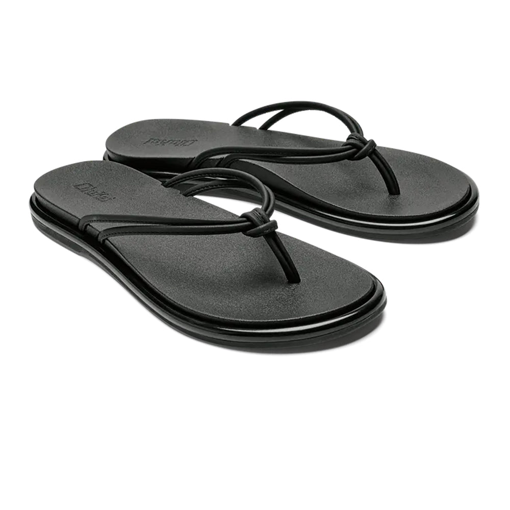 Olukai Aka Womens Sandal 4040-Black-Black 11