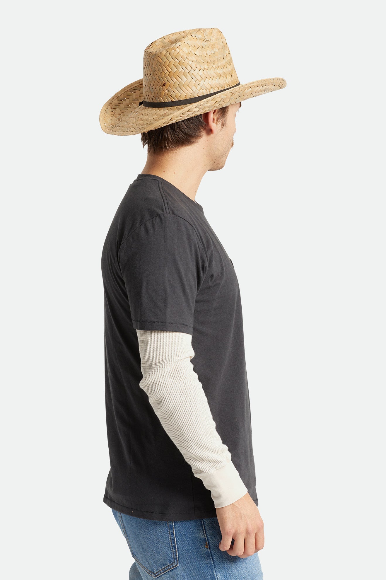 Brixton Houston Straw Cowboy Hat NATUR-Natural L/XL