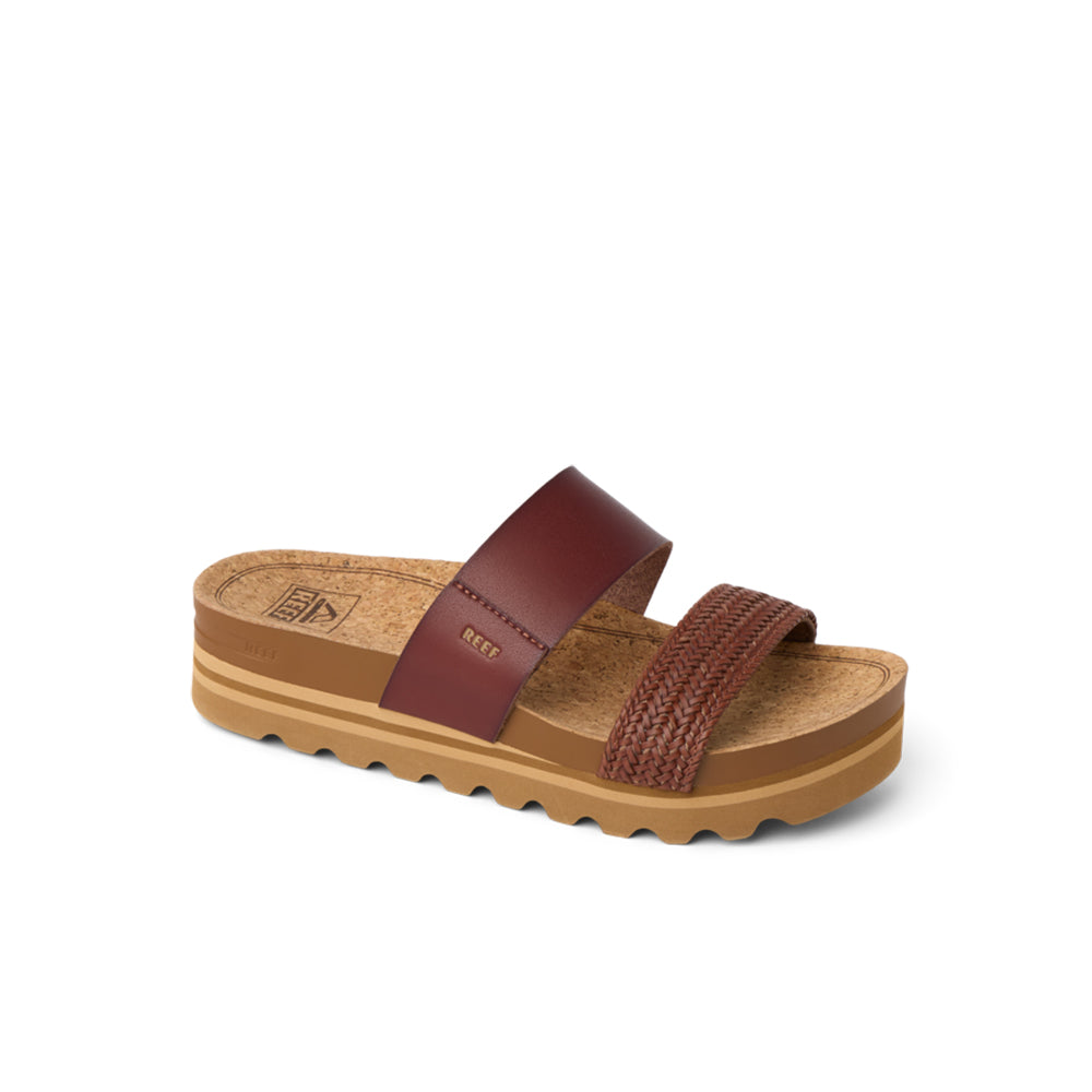 Reef Cushion Vista Hi Womens Sandal Chocolate Braid-NEW 9