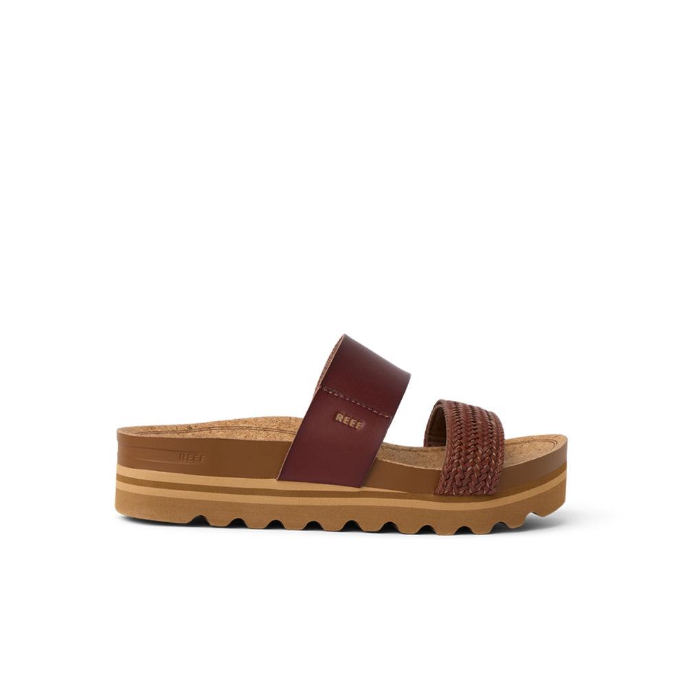 Reef Cushion Vista Hi Womens Sandal Chocolate Braid-NEW 9