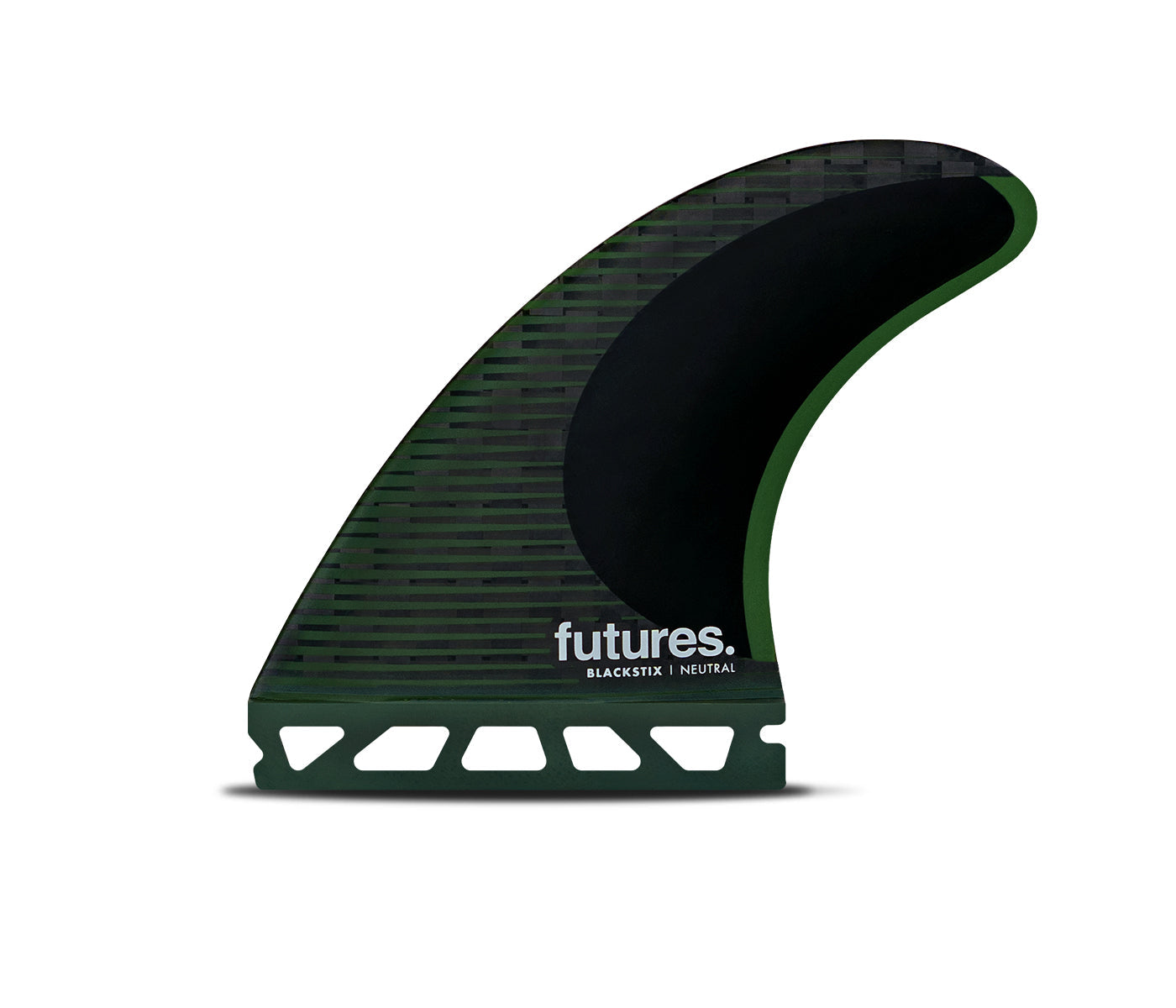 Futures Fins F8 Blackstix Thruster Fin Set Green L