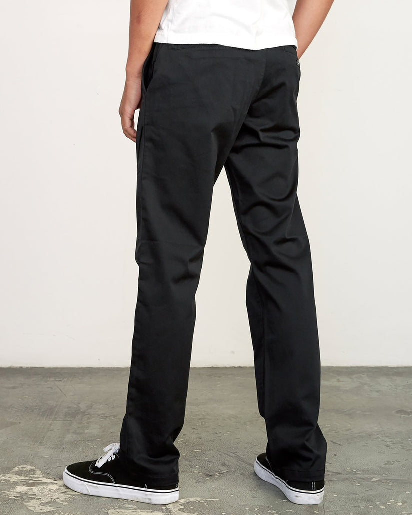 RVCA The Weekend Straight Fit Chino BLK 38