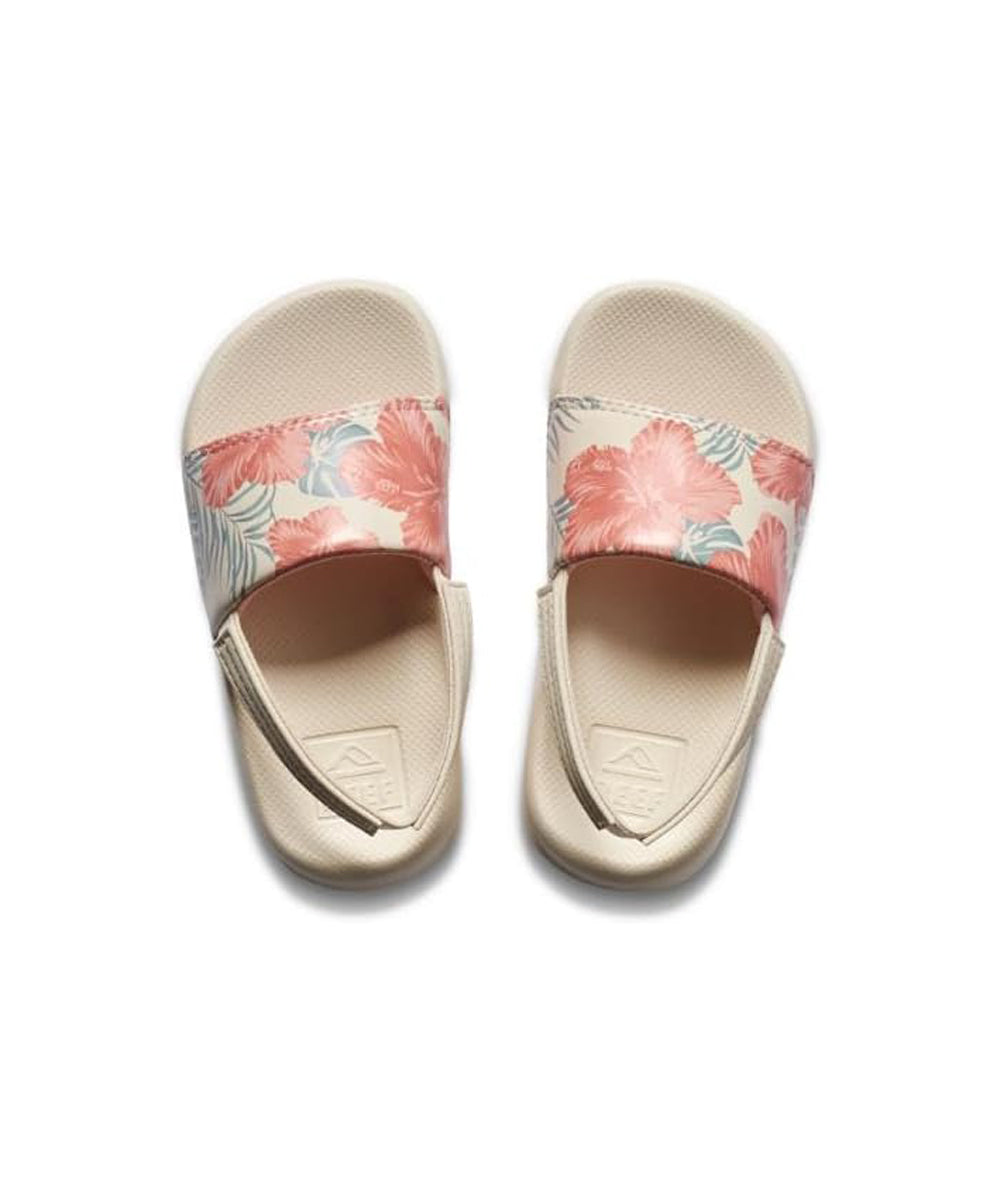 Reef Little One Slide Girls Sandal Vintage Hawaiian 5 C