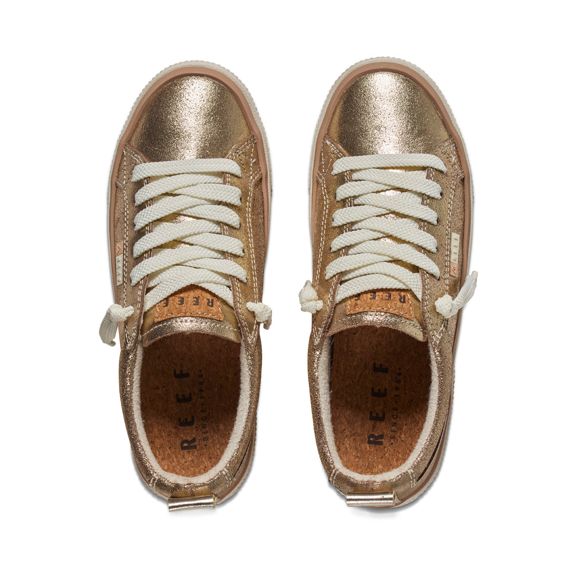 Reef Lay Day Dawn Womens Shoe Champagne Suede 6