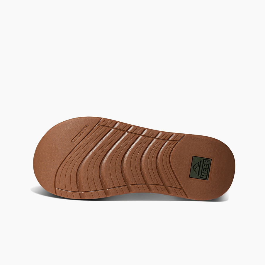Reef The Deckhand Mens Sandal Olive-Gum 12