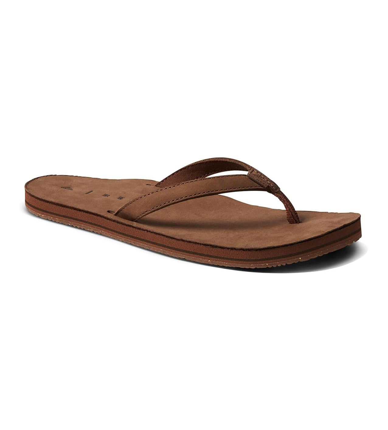 Reef Solana Leather Womens Sandal Classic Brown 5