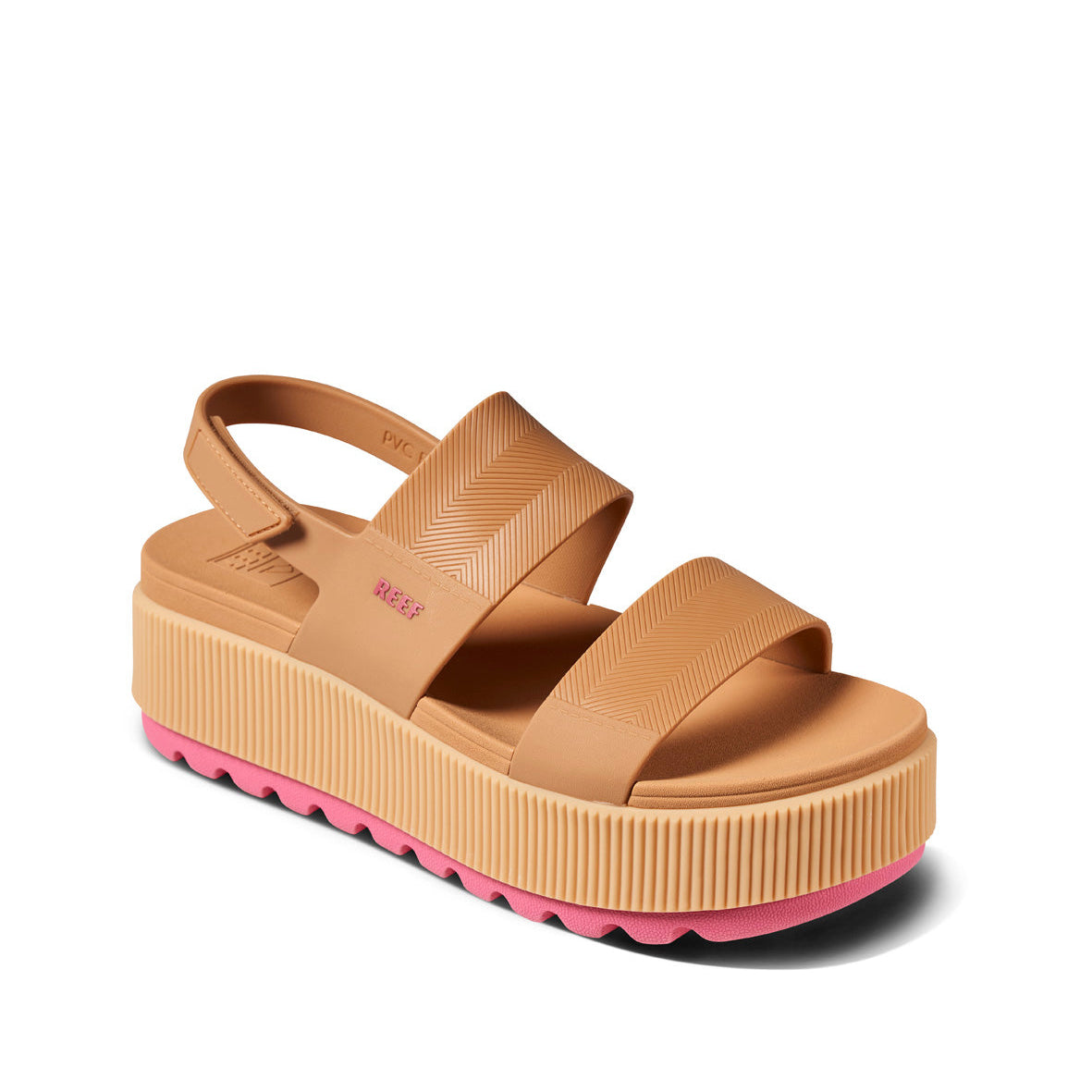 Reef Water Vista Higher Womens Sandal Natural-Hot Pink 7