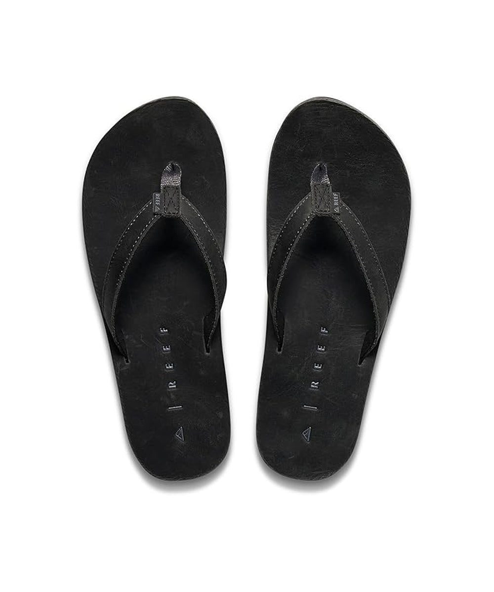 Reef Solana Leather Womens Sandal Dusty Black 5