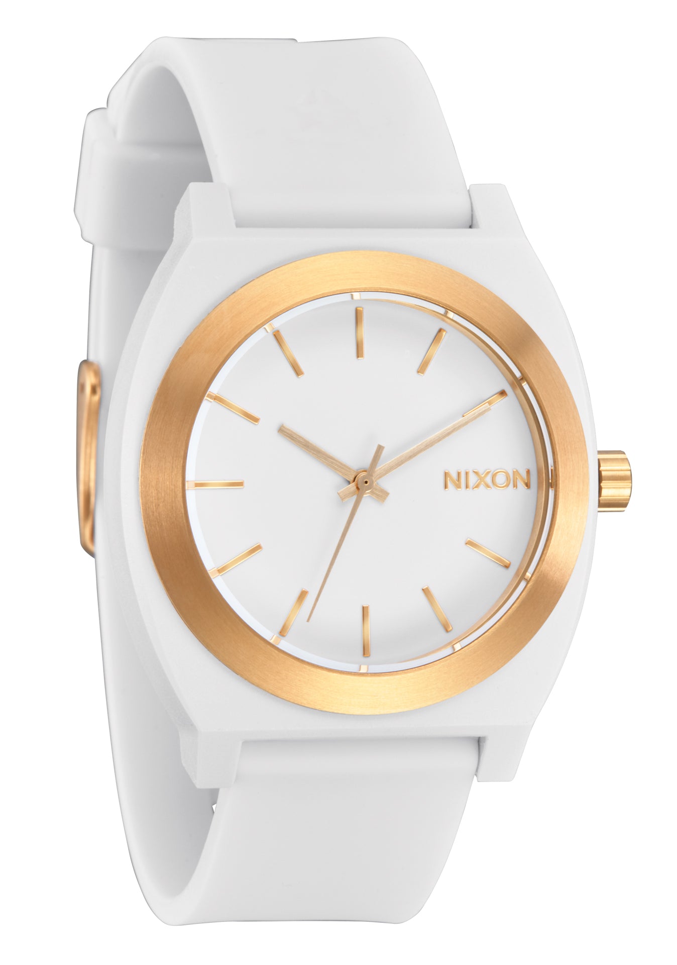 Nixon The Time Teller OPP Watch 5169-White-Matte Gold