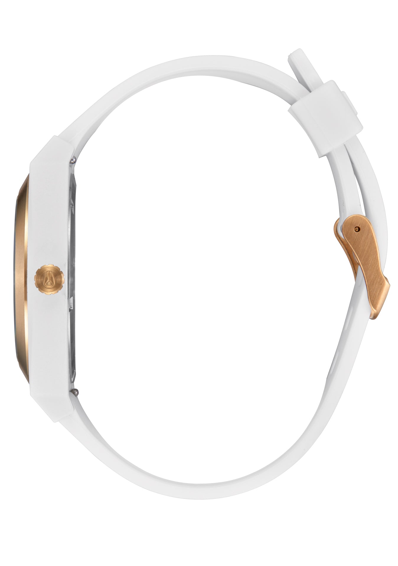 Nixon The Time Teller OPP Watch 5169-White-Matte Gold
