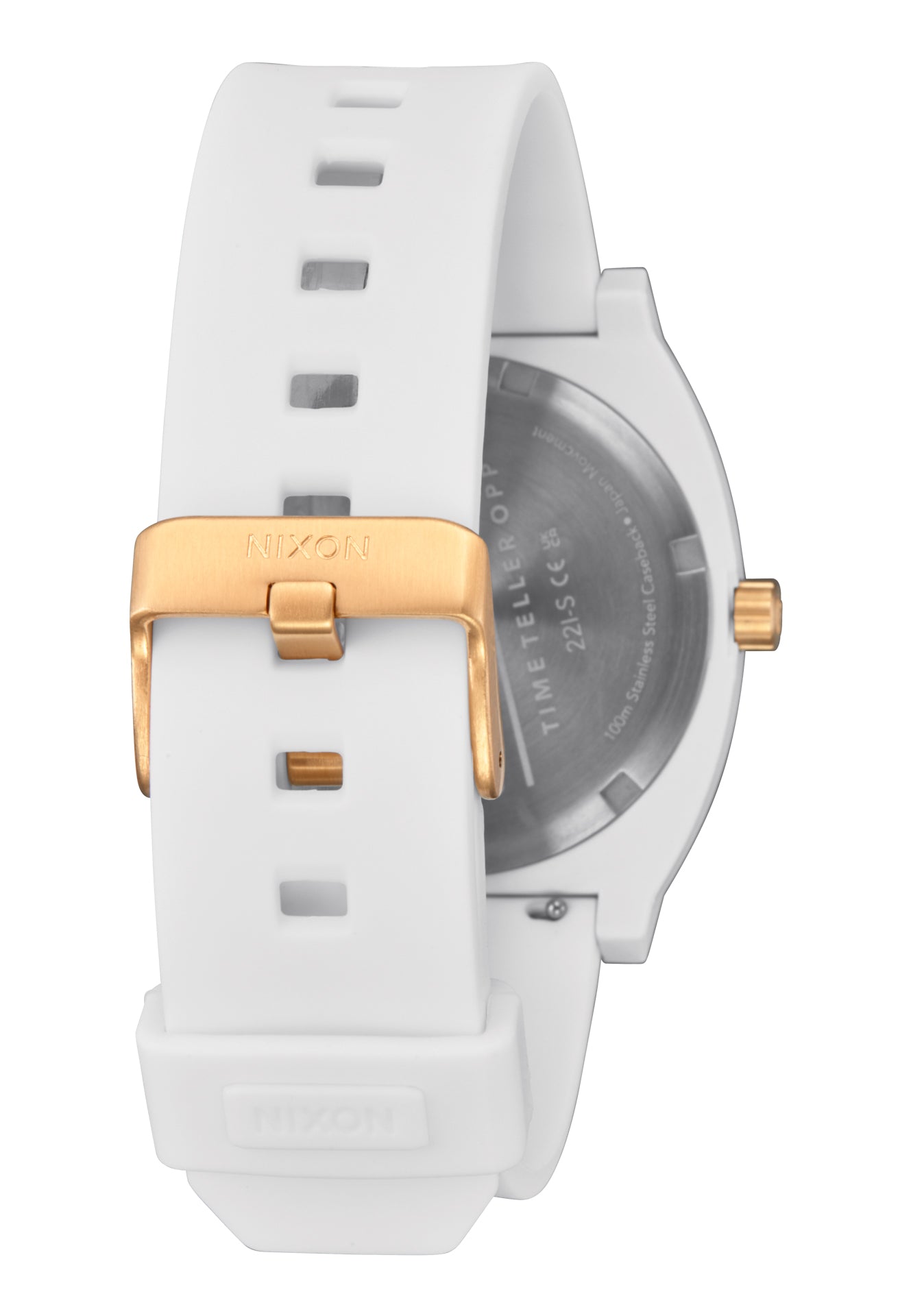 Nixon The Time Teller OPP Watch 5169-White-Matte Gold