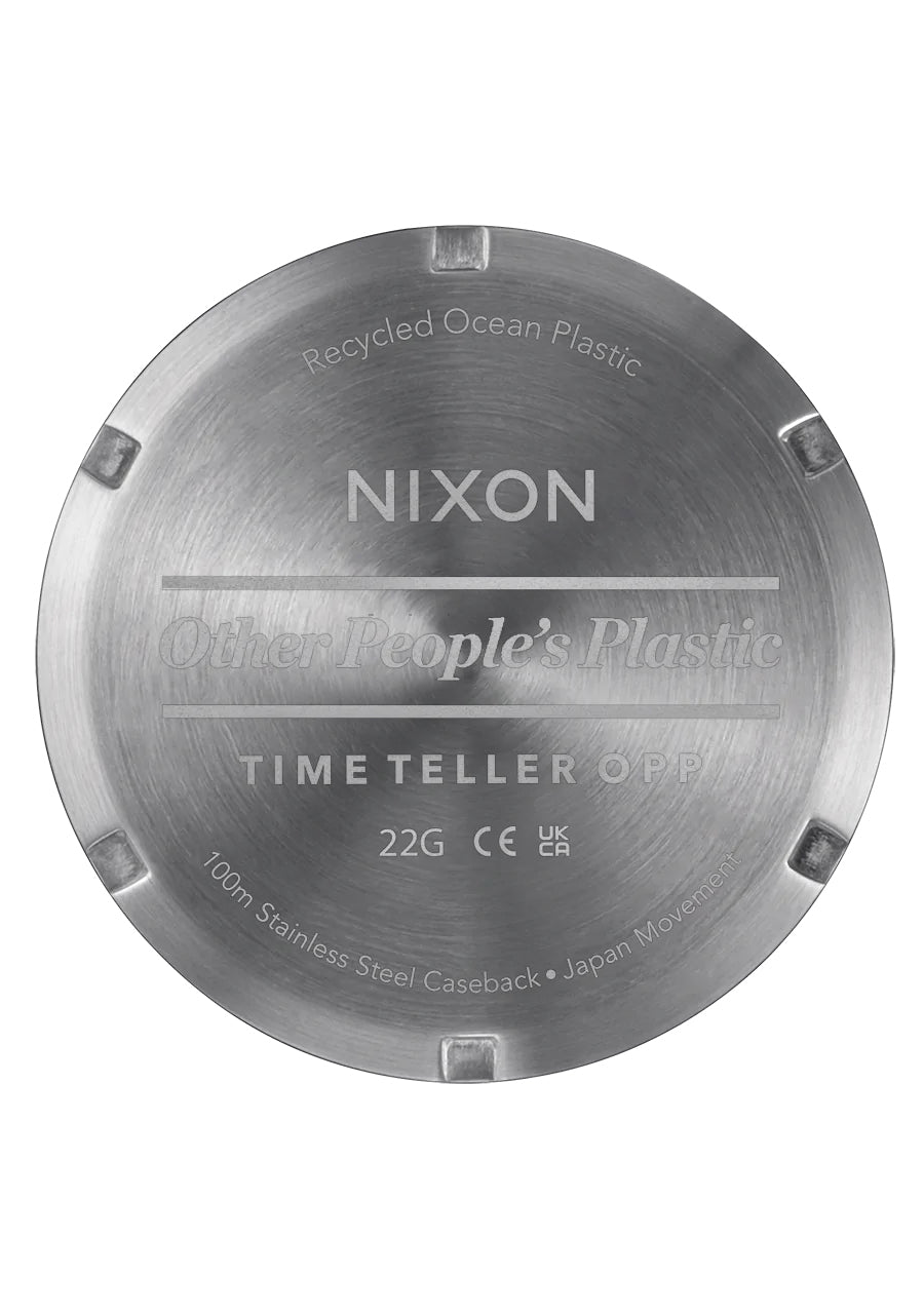 Nixon The Time Teller OPP Watch 5169-White-Matte Gold