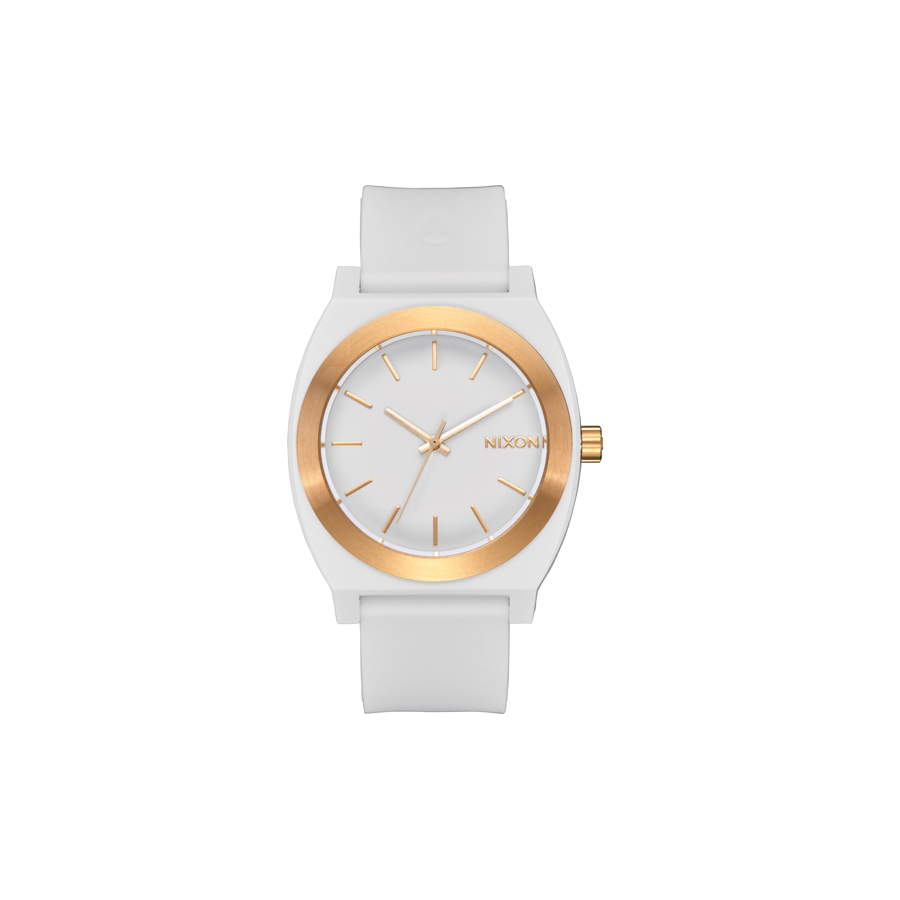 Nixon The Time Teller OPP Watch 5169-White-Matte Gold