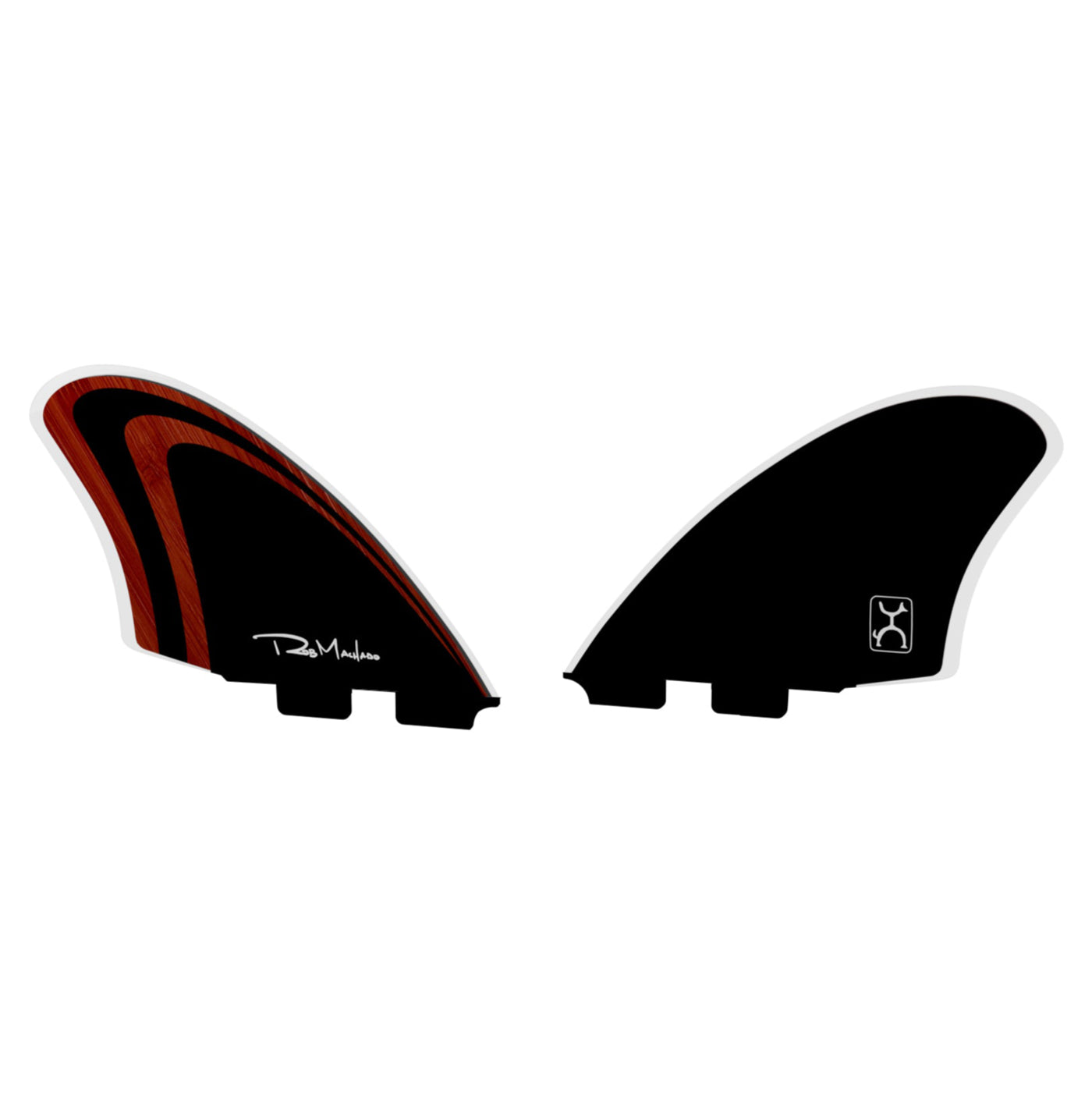 Firewire Machado Twin Keel Fin Red/Black Two Tab