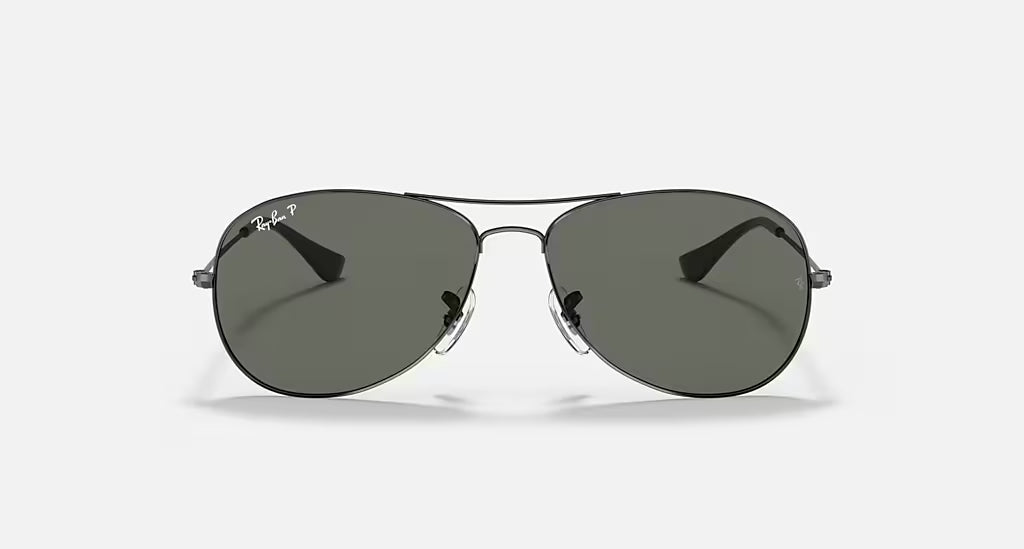 Ray Ban Cockpit Sunglasses Gunmetal G-15Green Aviator