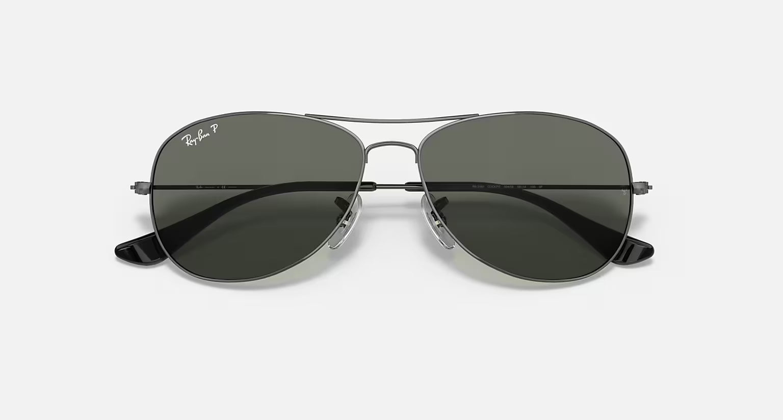 Ray Ban Cockpit Sunglasses Gunmetal G-15Green Aviator