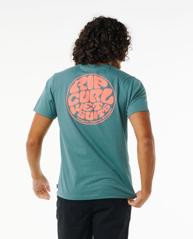 RIP CURL WETSUIT ICON TEE 3136-BLUESTONE M