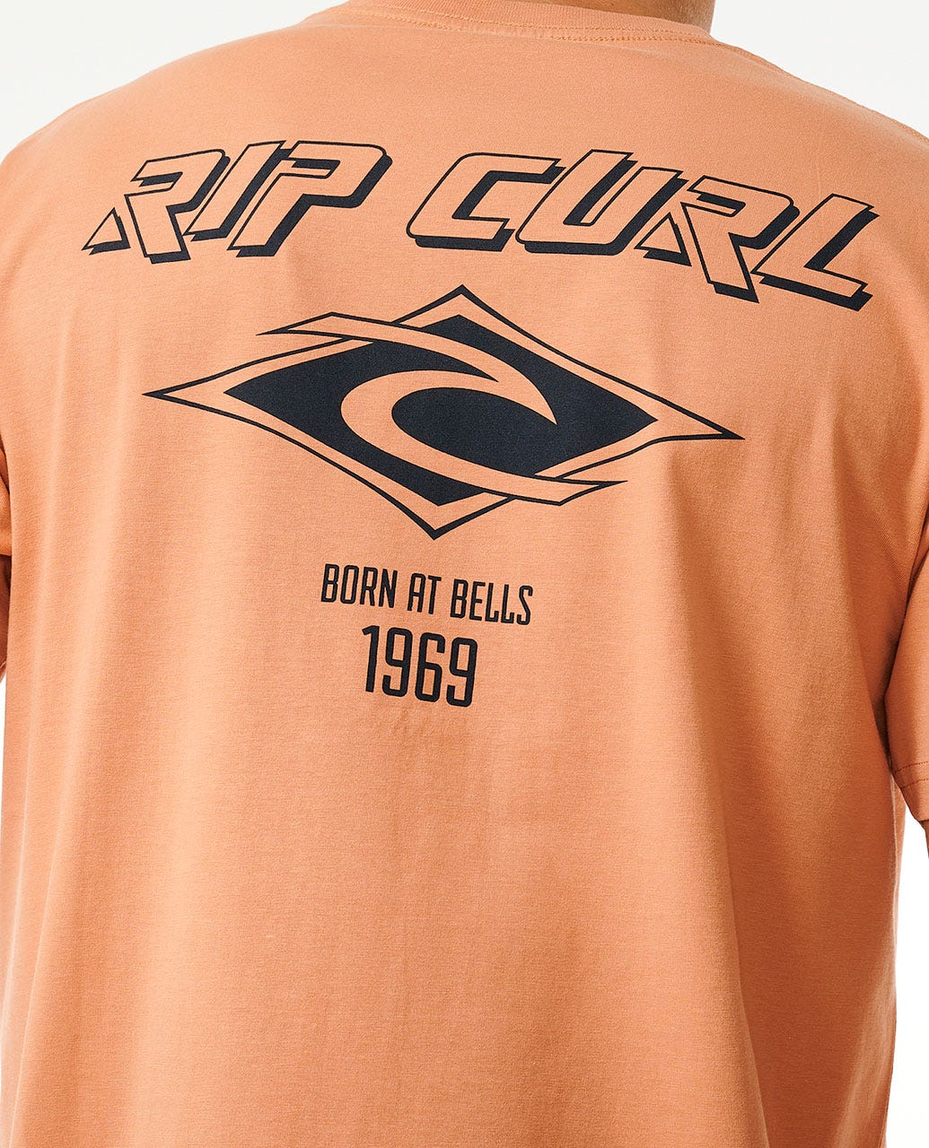 RIP CURL FADE OUT ICON TEE 0136-CLAY M