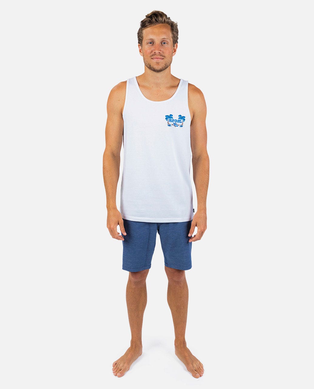 RIP CURL SHREDDING TANK 0867-CALIFORNIA WHITE S