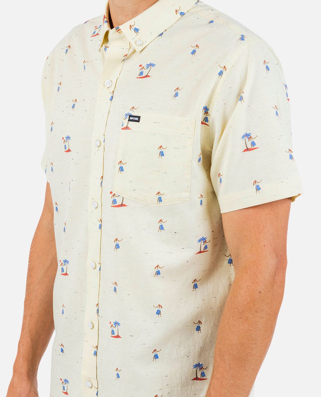Rip Curl Hula Breach SS Shirt 8872-VINTAGE YELLOW L
